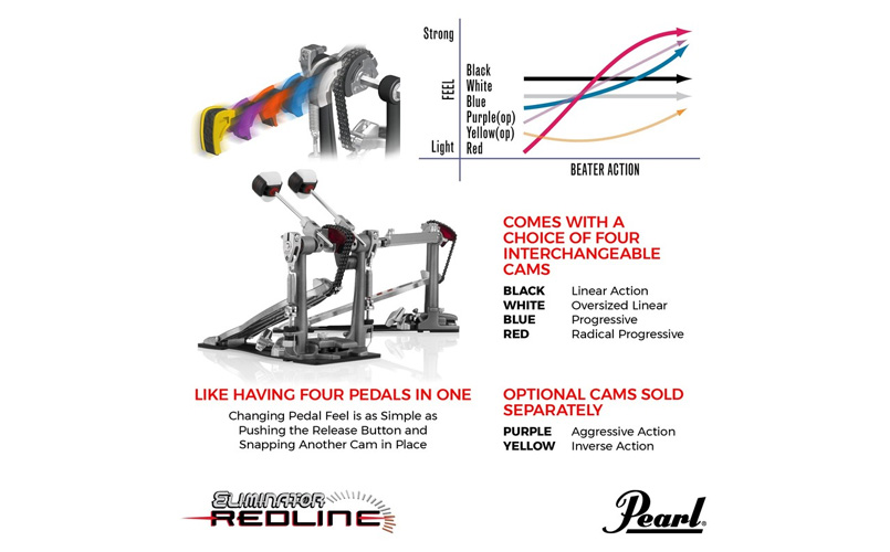 Eliminator: Redline Chain Drive Double Pedal | パール楽器【公式 